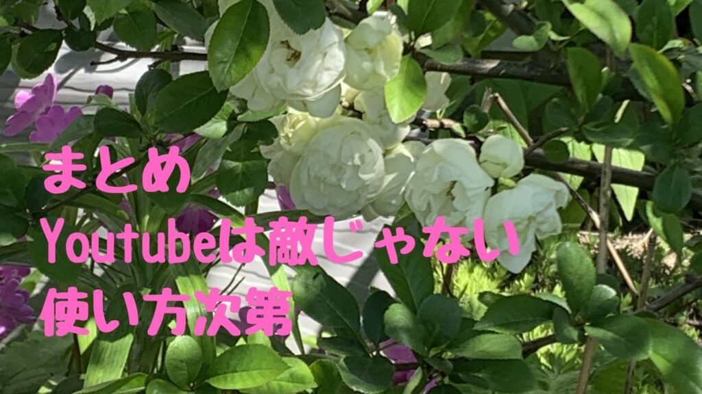 まとめ｜Youtubeは敵じゃない、使い方次第