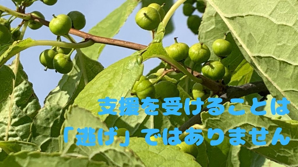 支援を受けることは「逃げ」ではありません